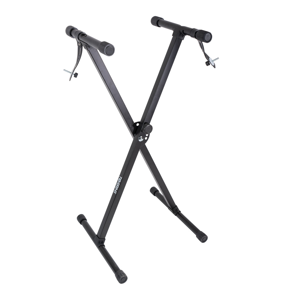 Torrins Adjustable Keyboard Stand – Heavy-Duty Portable Stand with Height Adjustment & Secure Locking Straps