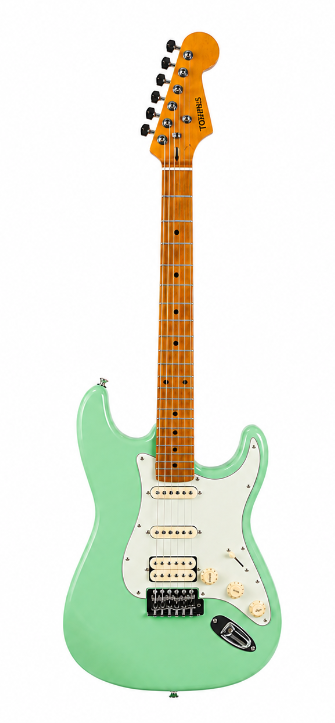 Torrins Electric Guitar EG, Linden Wood, 6-String, for Musicians | Available in Surf Green and Sunburst Color
