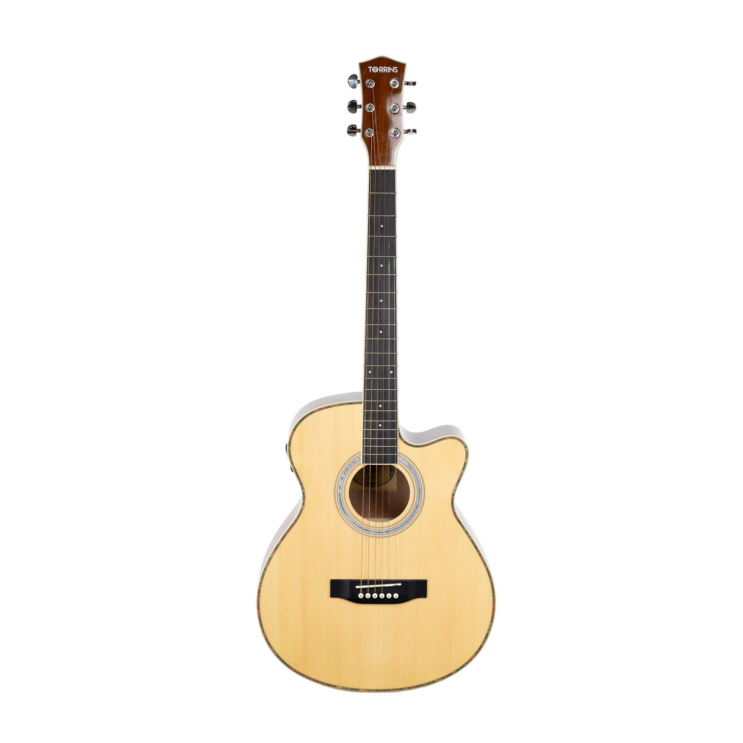 Torrins Semi-Acoustic Guitar - 30C/31C, 6-String Mahogany Guitar with Scientific Wood Fretboard