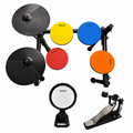 Torrins Silent Practice Drum Kit - 4 Mute Pads | Muted Hi-Hat and Cymbal | Kickpad and Pedal