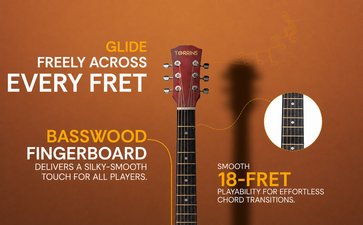 Torrins Spark Series Acoustic Guitar: T38 | Glossy Finish