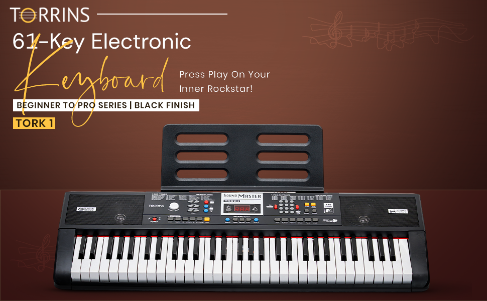 Torrins 61 Keys Multi-Function Electronic Keyboard for Beginners | Tork 1