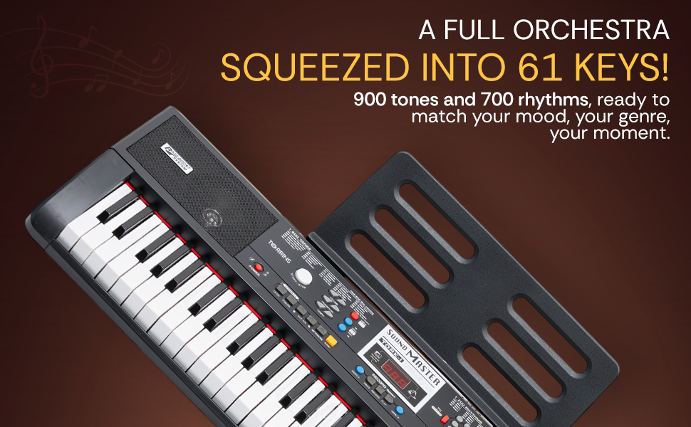 Torrins 61 Keys Multi-Function Electronic Keyboard for Beginners | Tork 1