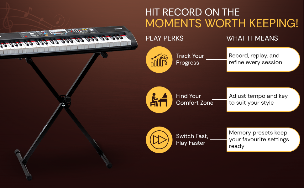 Torrins 61 Keys Multi-Function Electronic Keyboard for Beginners | Tork 1