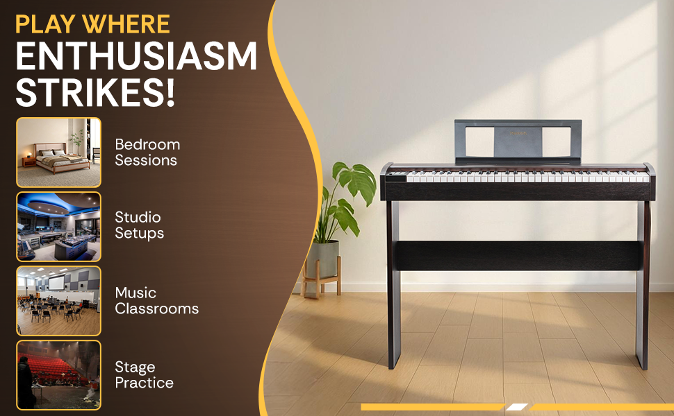 Torrins 61-Key Touch-Sensitive Piano Keyboard | TORP 5